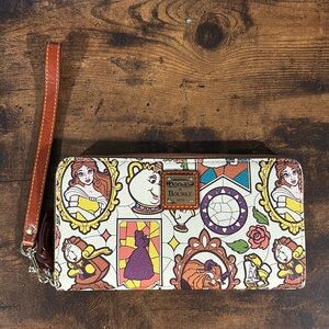 Limited Edition Disney Beauty & The Beast wristlet wallet by Dooney & Bourke